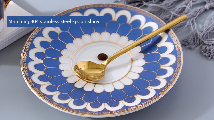 Luxury Gold Plated Ceramic Dinnerware