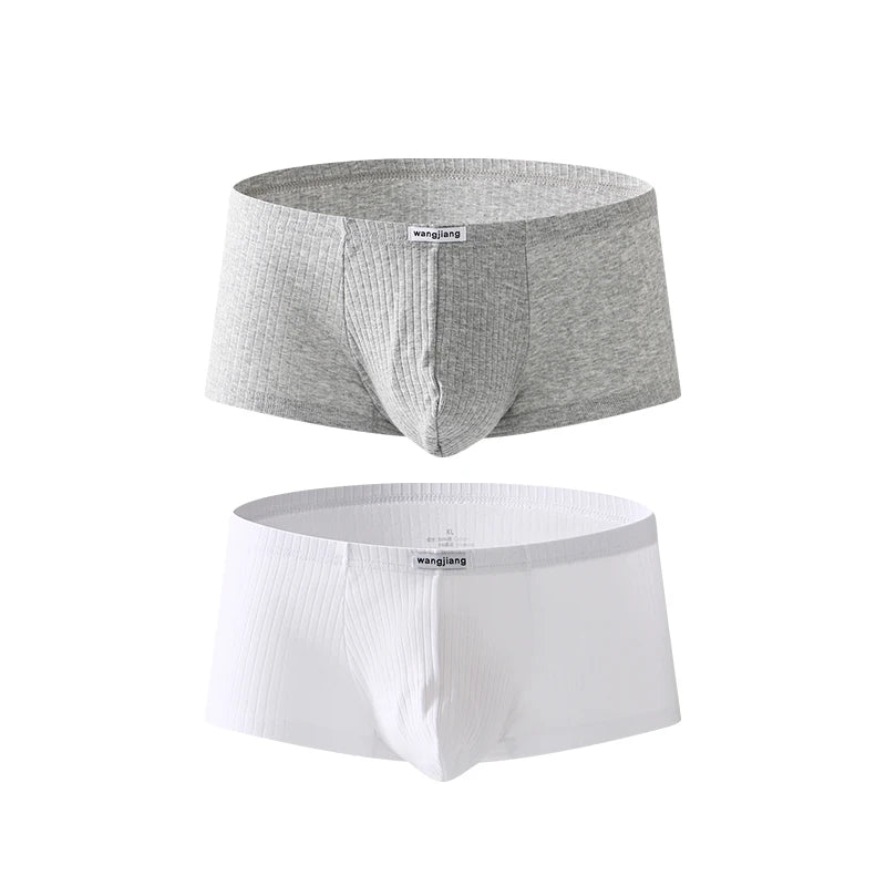 Men's Low-Rise Breathable Underwear Elastic Trunks Shorts U Convex Underpants