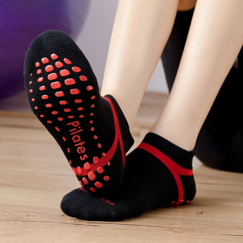 Yoga Unisex Cotton Socks Professional Silicone Non-slip Pilates Socks Large Size Indoor Floor Gym Fitness Dance Sports Socks
