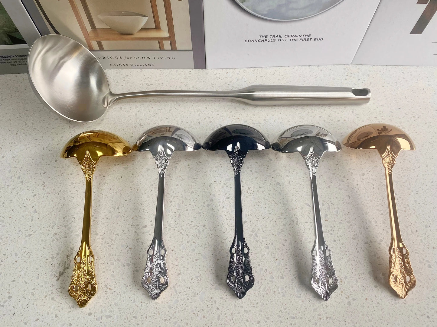 2/3/4/5/6 pieces 6.29 inch mini gravy sauce ladle for mixing and stirring Cereal Sauce Gravy Condiment non cooking soup ladle