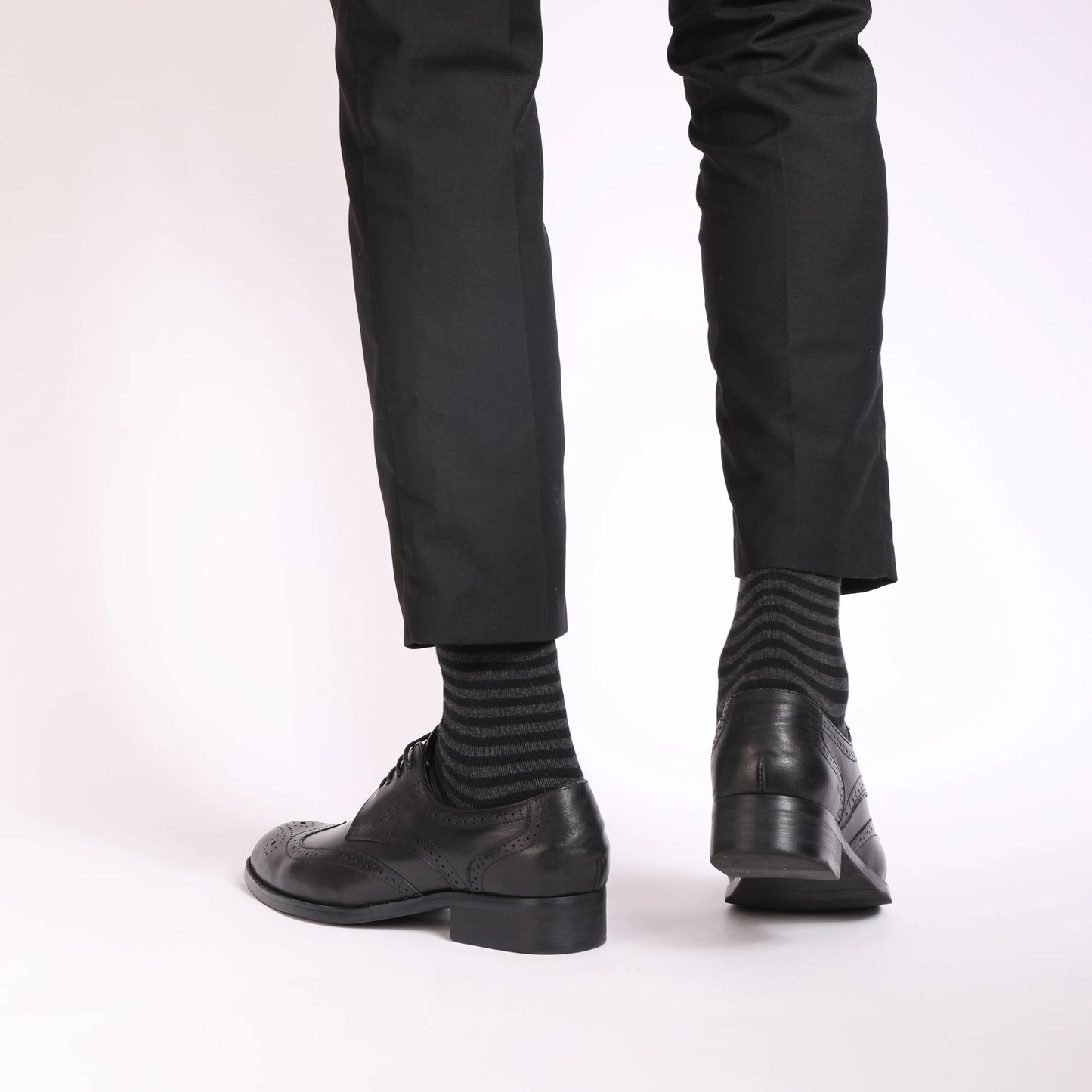 5 Pairs Men's Dress Socks High Quality Combed Cool Breathable Cotton Crew Socks Plus Size