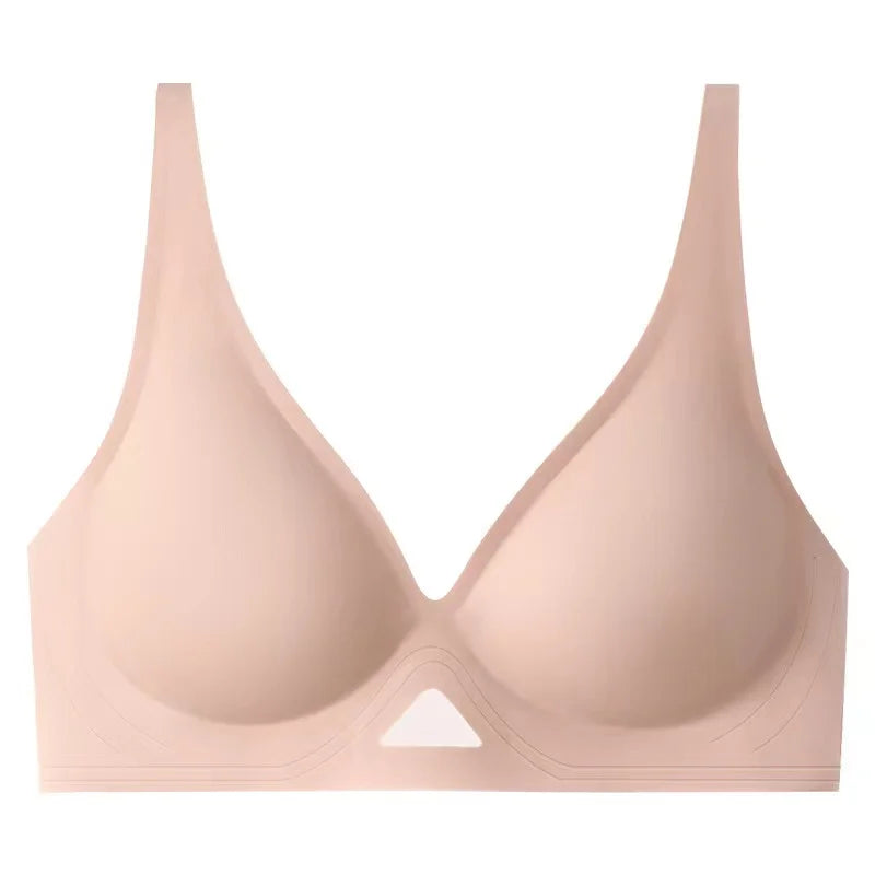 Seamless Bras for Women Wireless Bra Push Up Deep V Comfort Underwear