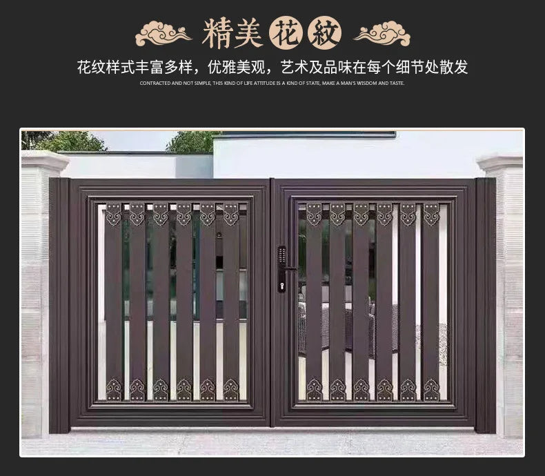 Gate villa aluminum courtyard European style garden gate manufacturer supply