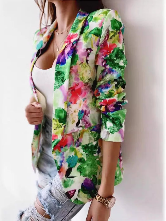 Women's Floral Printed Suit