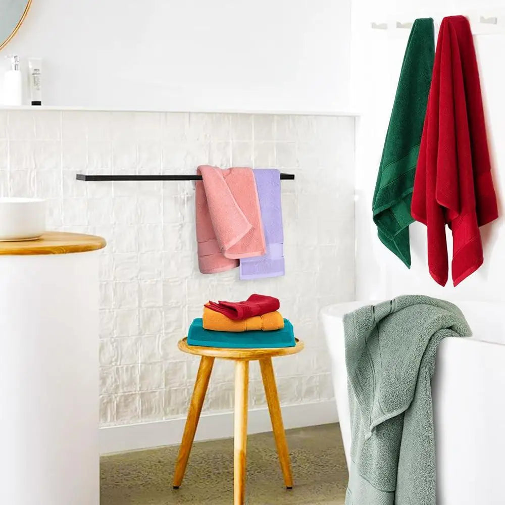 Luxury 6 Piece Turkish Cotton Bath Towel Set Soft Absorbent Quick Dry