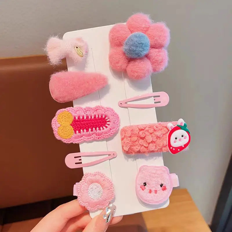 Children's Plush Hairpins Clip Side Barrettes