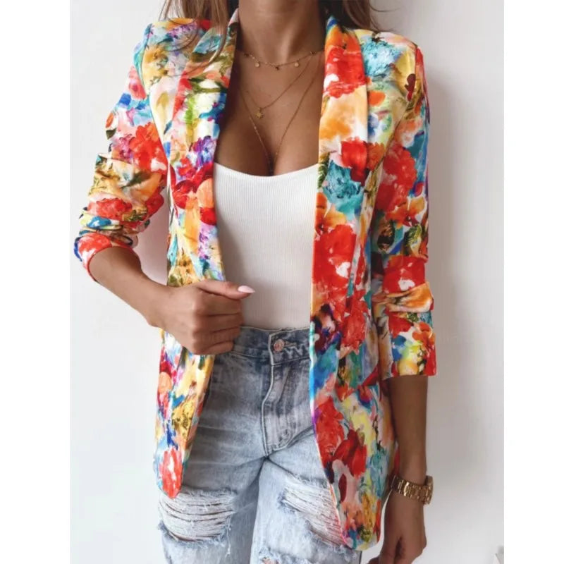 Women's Floral Printed Suit