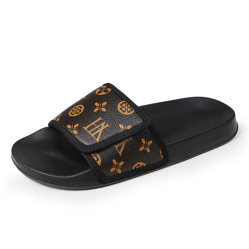Men's Comfortable Genuine Leather Sandals Summer Slippers