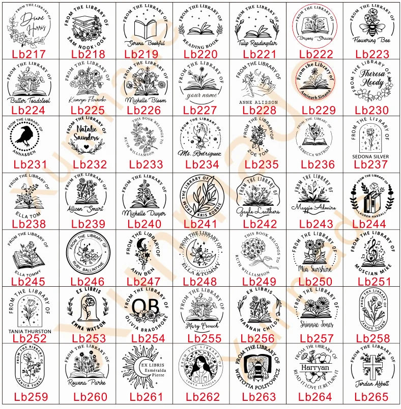 Custom Initials Embosser stamp,Book Embosser Personalized Wedding Embossing Stamp, Address Stamp, Form the Library Embosser