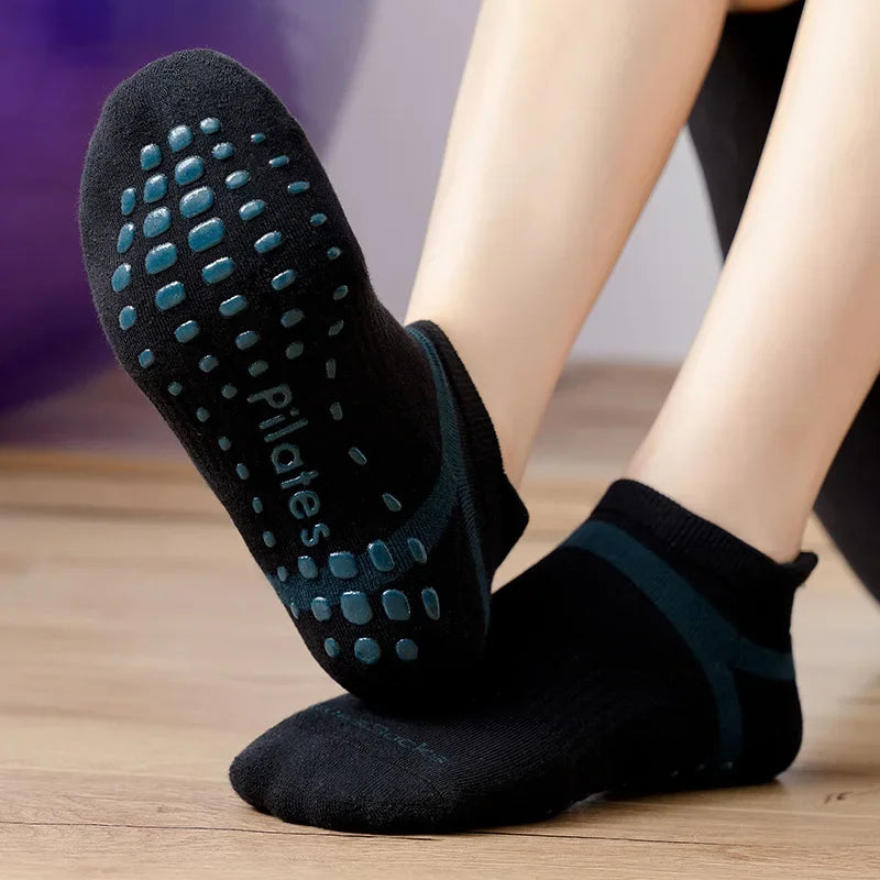 Yoga Unisex Cotton Socks Professional Silicone Non-slip Pilates Socks Large Size Indoor Floor Gym Fitness Dance Sports Socks