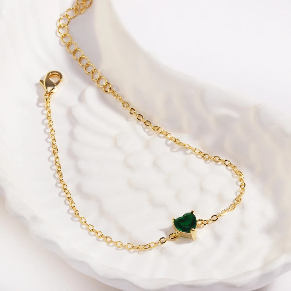 Mix Style Green Micro-inlaid Zircon Tennis Bracelet for Women 2025 New Men Bracelet Homme Jewelry Accessories Wholesale