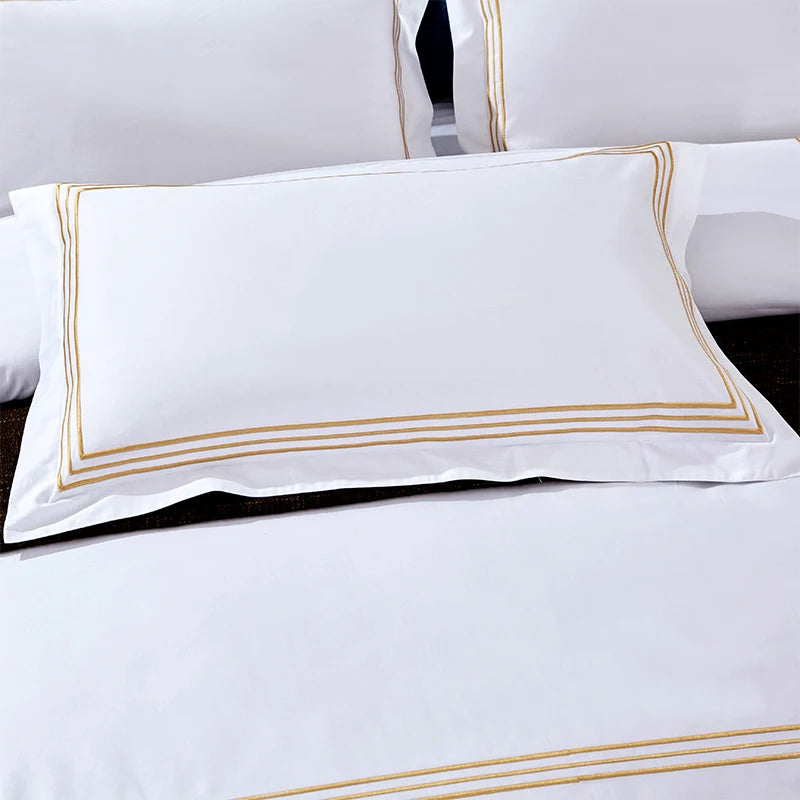 1pc Luxury 100% Egyptian Cotton Embroidery 5 stars Hotel Pillowcases