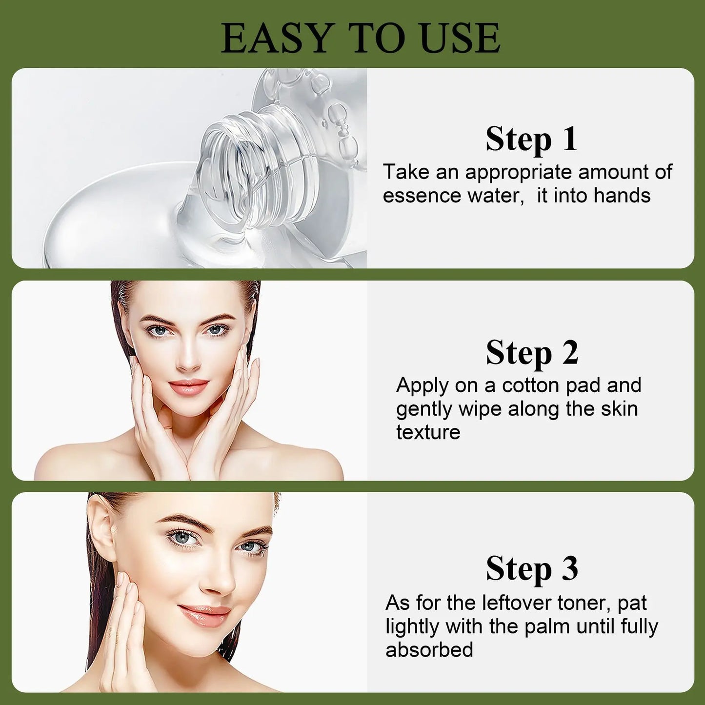 Matcha toner deeply moisturizes and hydrates the skin, improves pores, tightens the skin, and enhances skin luster 100ml