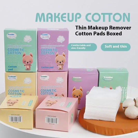 50/100PCS Thin Soft Cotton Pads Stretch Disposable for Face Wash Nail Polish Remover Cosmetic Makeup Tools