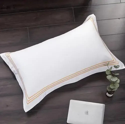 1pc Luxury 100% Egyptian Cotton Embroidery 5 stars Hotel Pillowcases