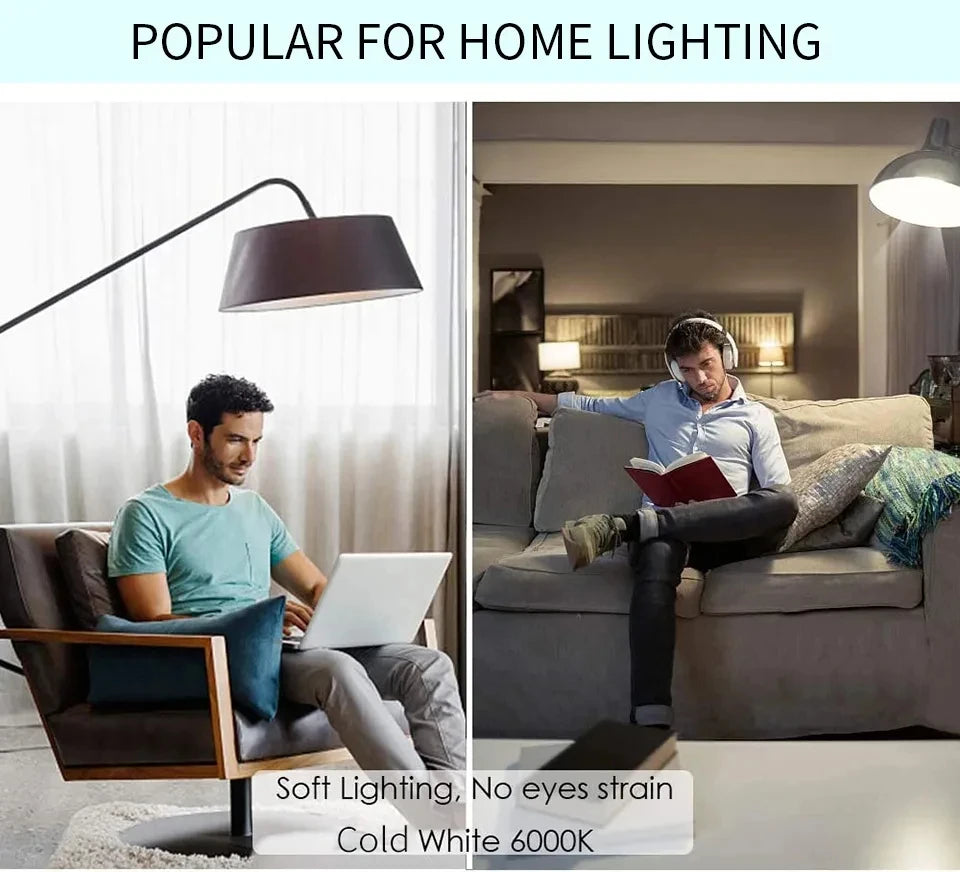 8PCS LED Bulb E27 B22 E14 AC220/110V 3W 6W 9W 12W 15W 18W Brightness and Low Energy Consumption