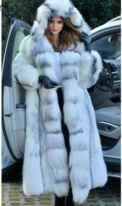 Women Winter Faux Fur Coat