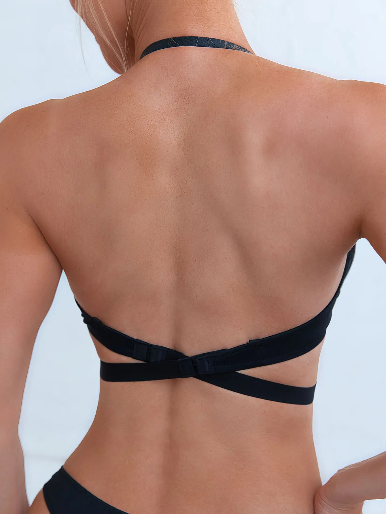 Sexy push-up bra U-shaped multi-wear bralette with invisible backless underwear underwire padded Lingerie