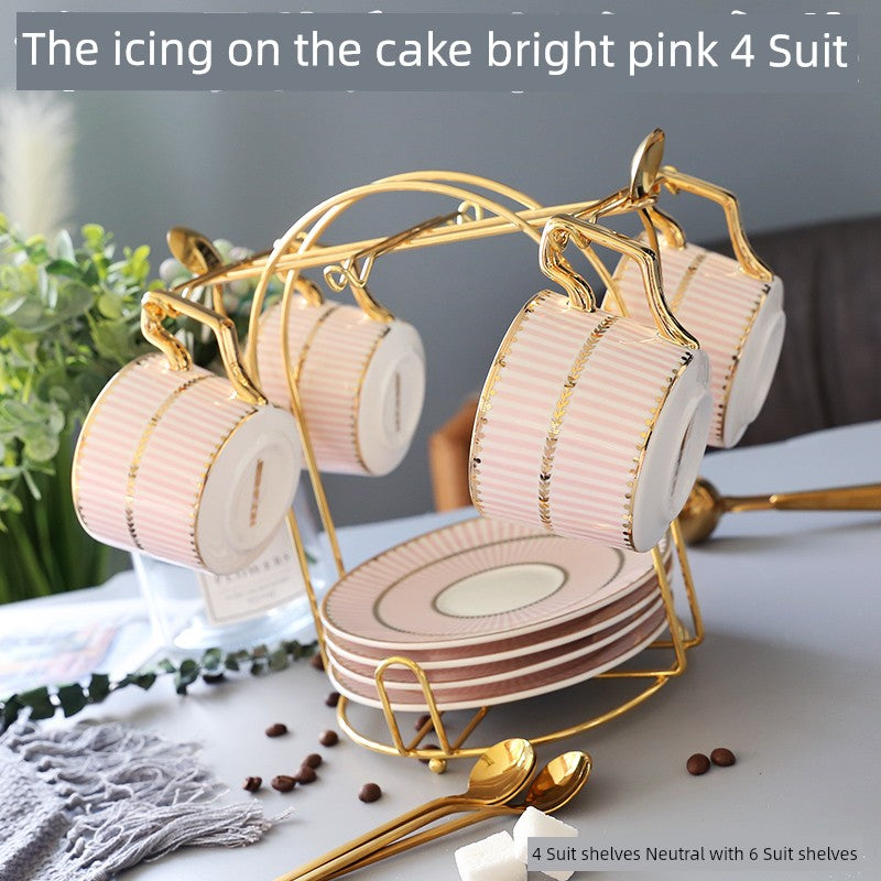 Luxury Gold Plated Ceramic Dinnerware