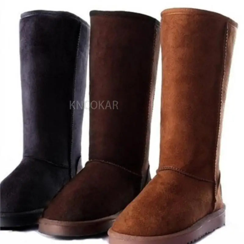 European & American Women snow boots High-tube tall and large size boots 41 size