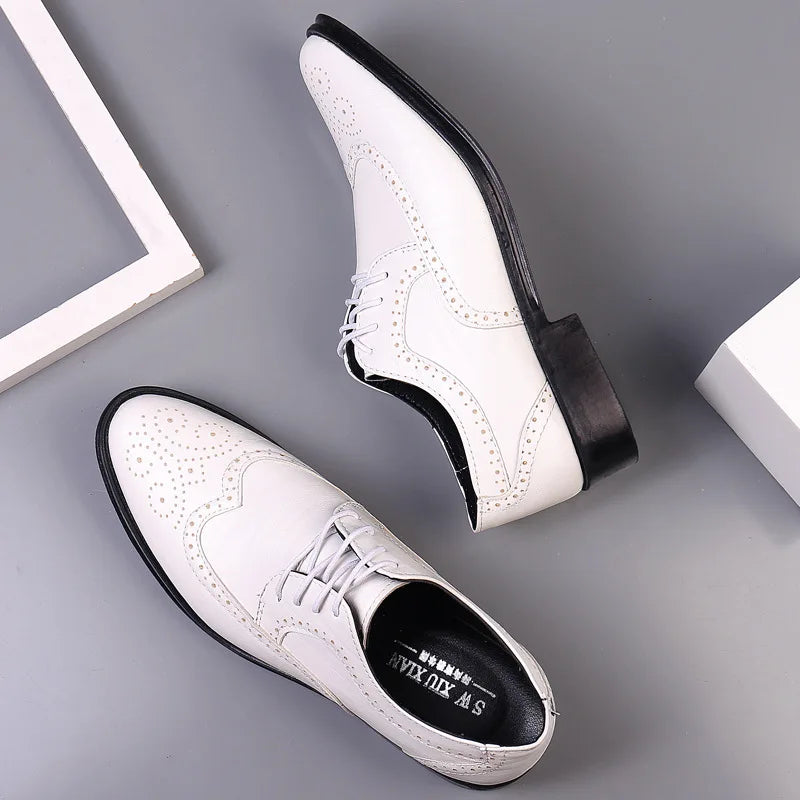 Men's Oxford Shoes Genuine Calfskin Leather