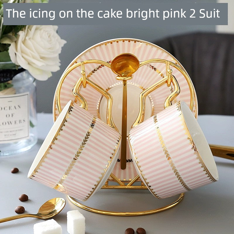 Luxury Gold Plated Ceramic Dinnerware