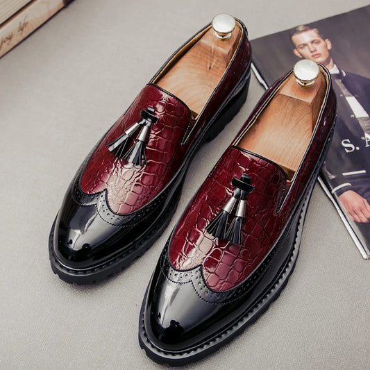 Men's fashion loafers low cut breathable formal comfortable anti-slip shoes