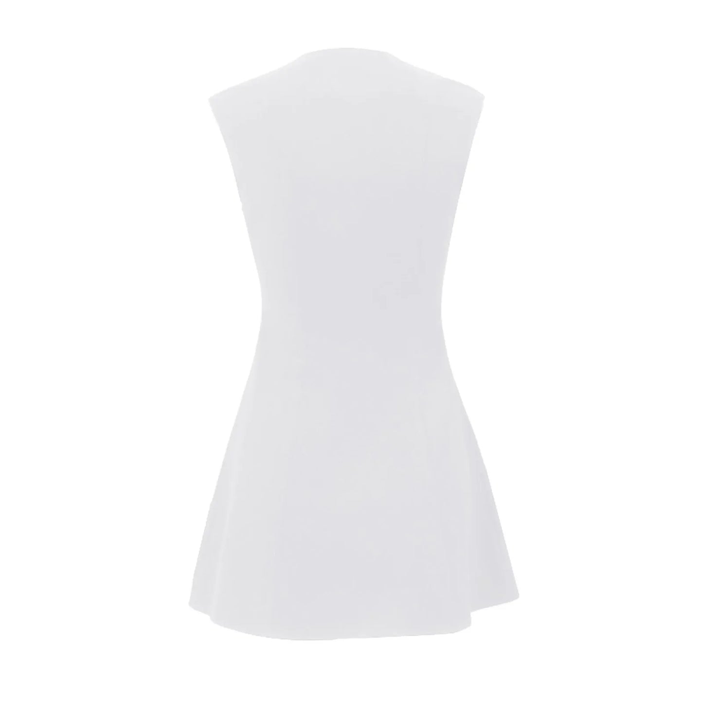 Women's Summer Sexy DropV Neck Sleeveless Mini Dress Solid Zipper