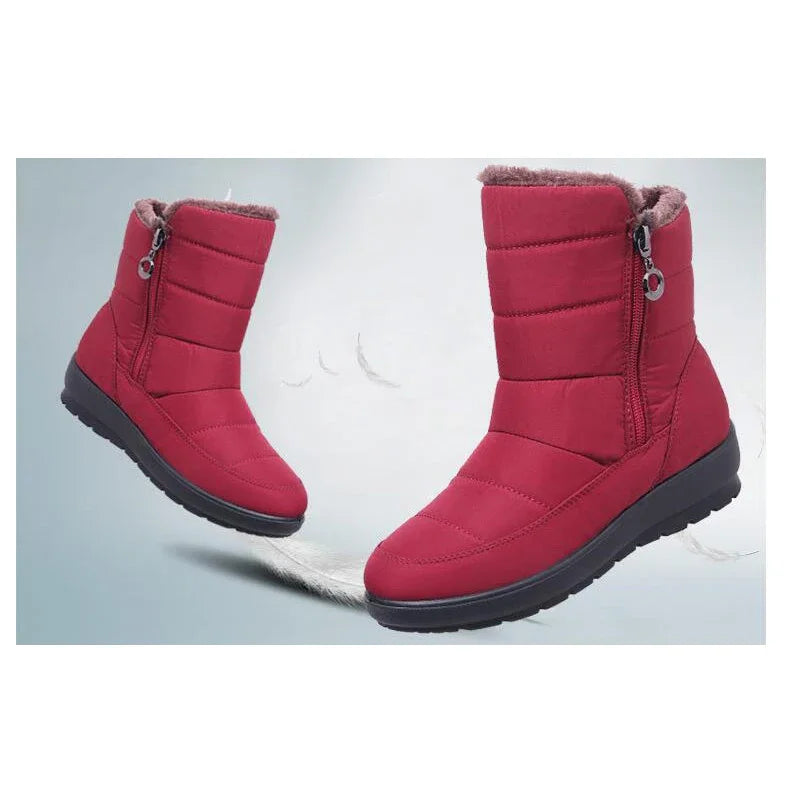 BEYARNE Waterproof non-slip winter boots plus cotton velvet shoes for women warm large size 41 42