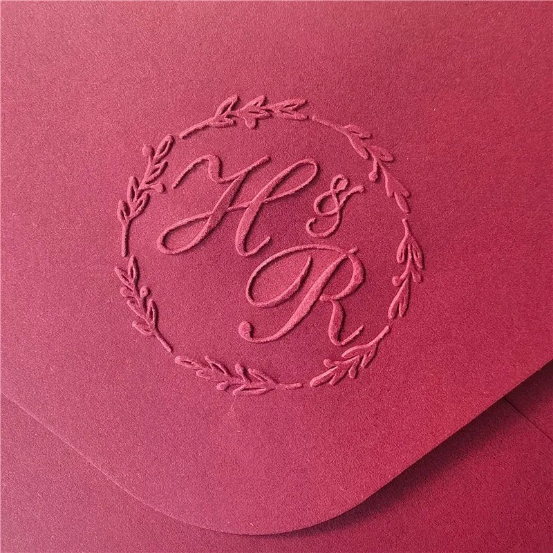 Custom Initials Embosser stamp,Book Embosser Personalized Wedding Embossing Stamp, Address Stamp, Form the Library Embosser