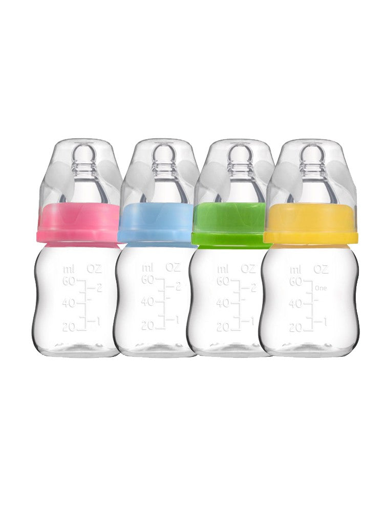 Newborn Baby Silicone Pp Infant Drinking Mini Drop-Resistant Small Feeding Bottle