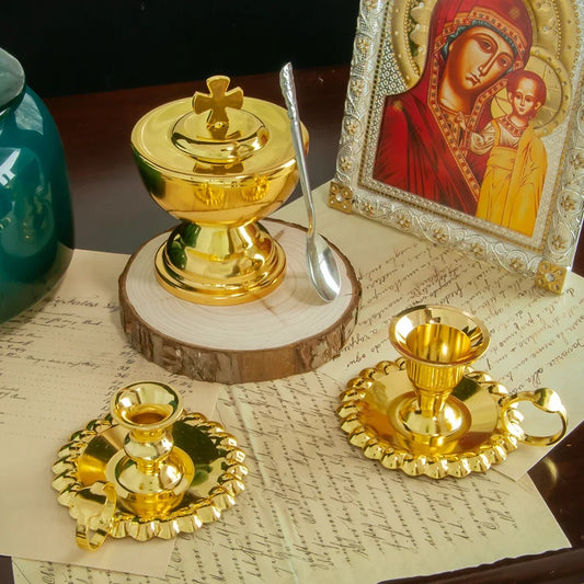 Religious Church Rituals Gold-plated Communion Cups Mass Supplies Ceremonial Supplies Alloy Materials
