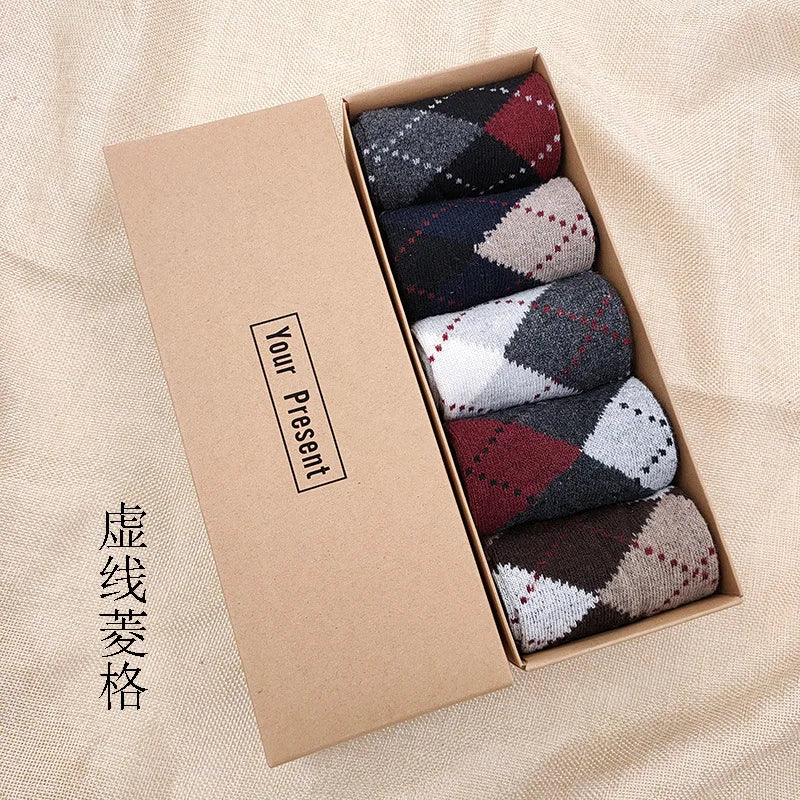 High Quality 5 Pairs Casual Cotton Male Boy Socks