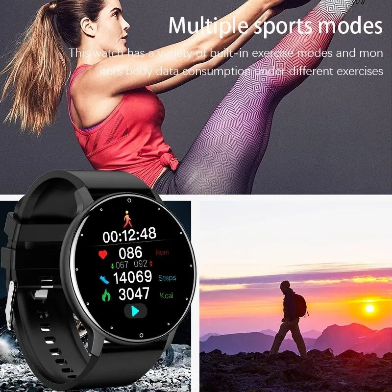 Men's Smart Watch – Full Touch Screen Fitness Tracker, Waterproof