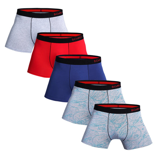 5pcs Pack Men Cotton Underwear Boxers