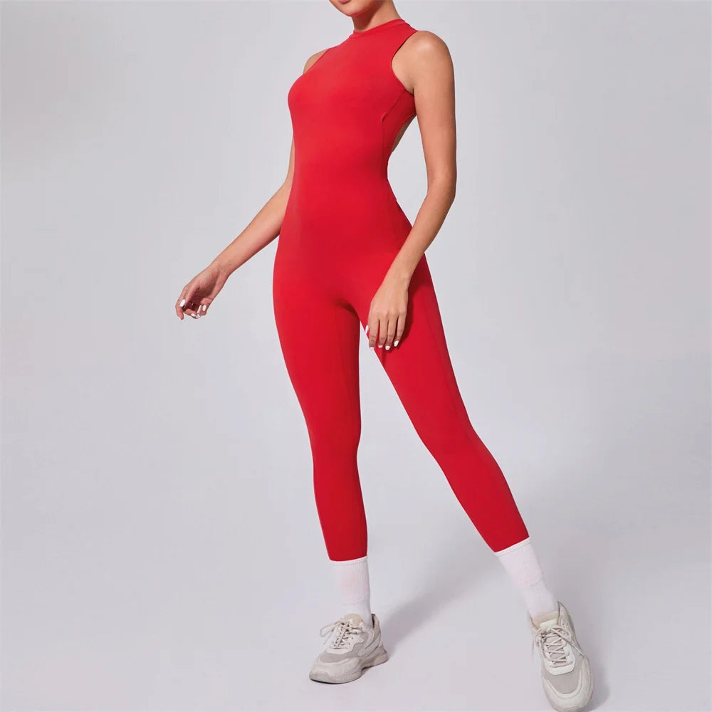 Women One-piece Sport Yoga Jumpsuit Workout Clothes