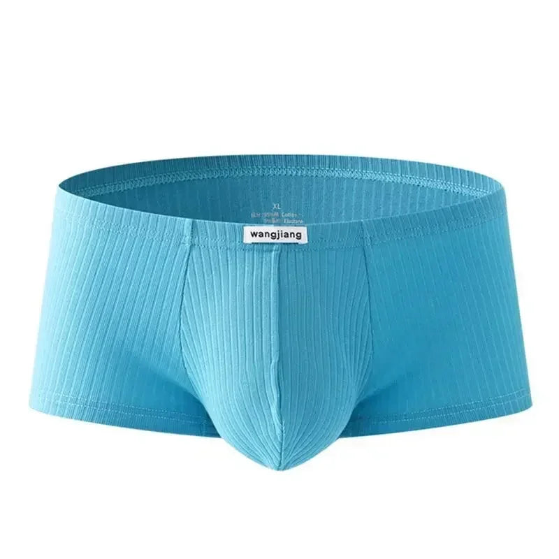 Men's Low-Rise Breathable Underwear Elastic Trunks Shorts U Convex Underpants