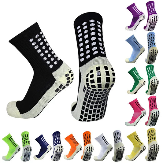 Anti-slip Soccer Socks Unisex Outdoor Sport Grip Football Socks EU 38-43 US6-9.5