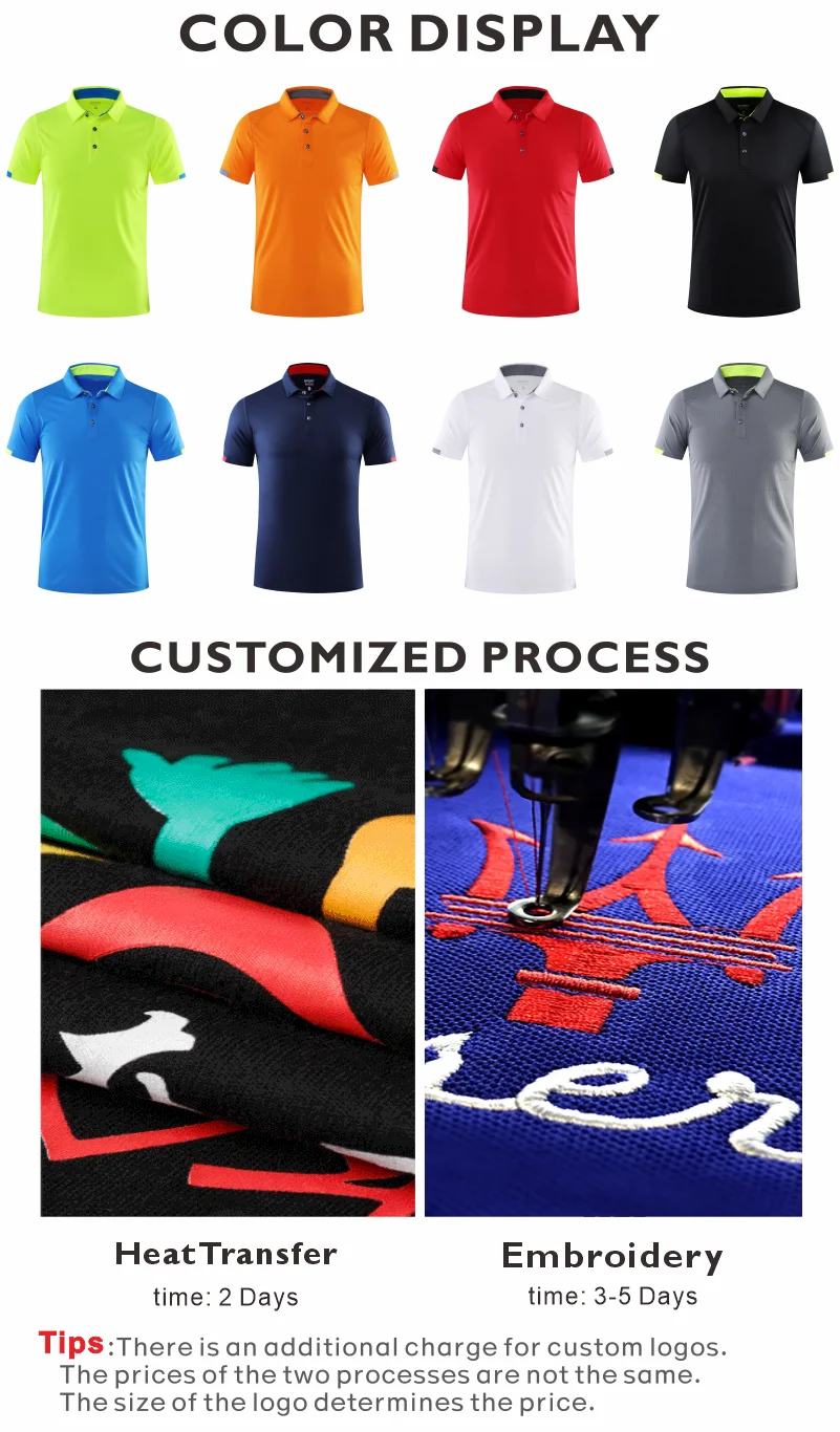 Customizable Diy Logo Quick-drying Polo Shirt For Men & Women Hiking Cycling Camping Outdoor Sports Group Clothing