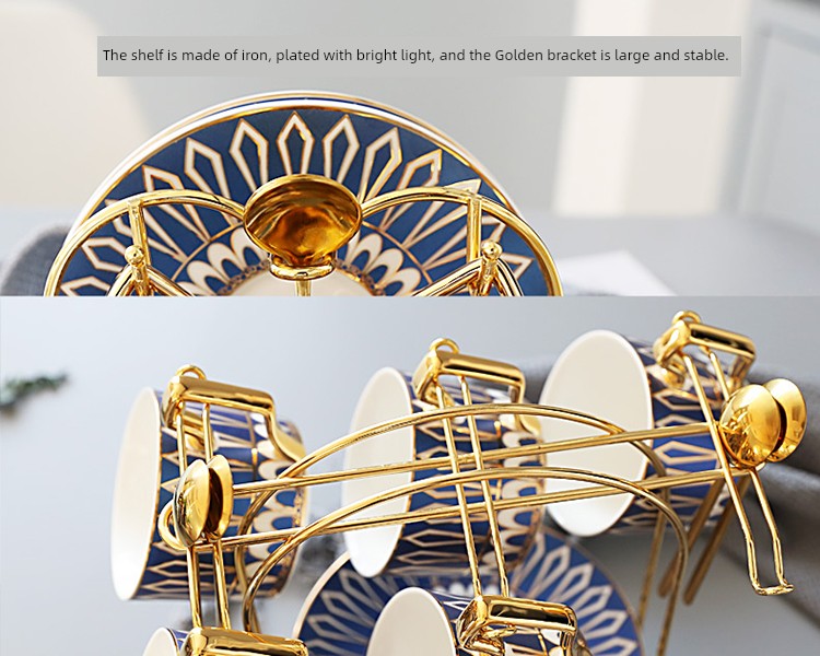 Luxury Gold Plated Ceramic Dinnerware