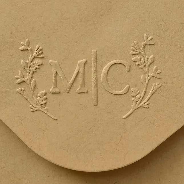 Custom Initials Embosser stamp,Book Embosser Personalized Wedding Embossing Stamp, Address Stamp, Form the Library Embosser