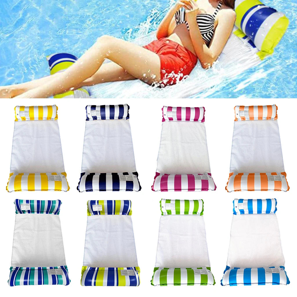 Summer Inflatable Floating Water Mattresses Hammock Lounge Chairs Pool Float Sports Toys Carpet Float Pool Accessories