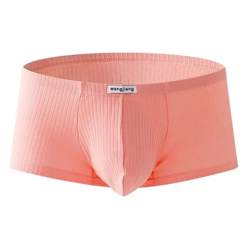 Men's Low-Rise Breathable Underwear Elastic Trunks Shorts U Convex Underpants