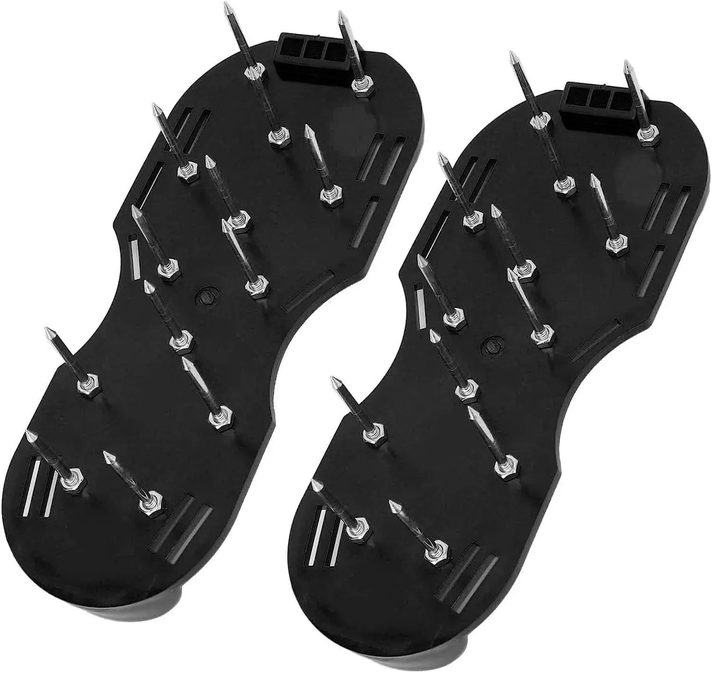 Lawn Aerator Shoes for Grass Layer with Spiked Bottom Spring Base Adjustable Strap with Hook Loop Strap for Yard Lawn Garden Use