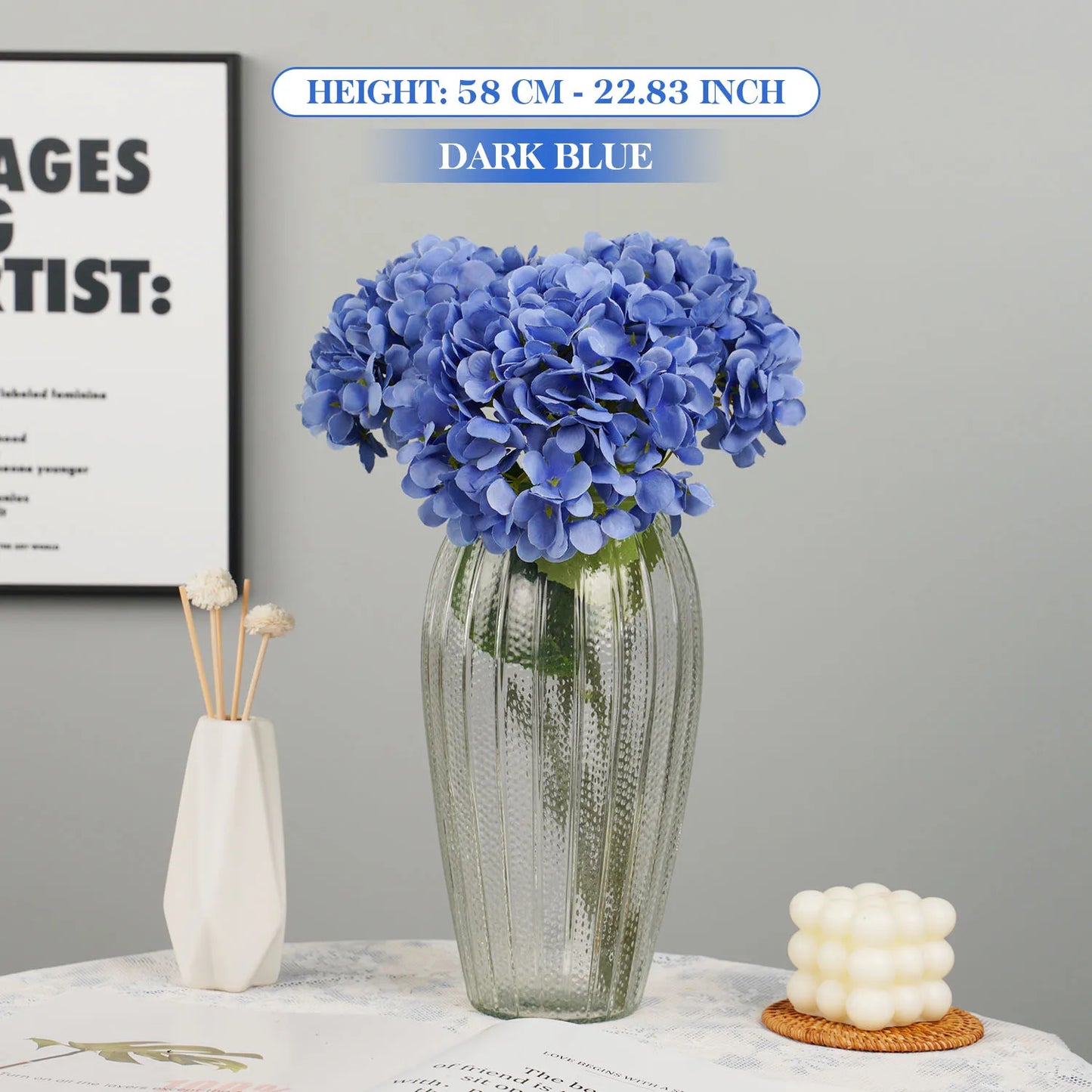 1 bouquet Artificial Silk Peony Hydrangea Flower