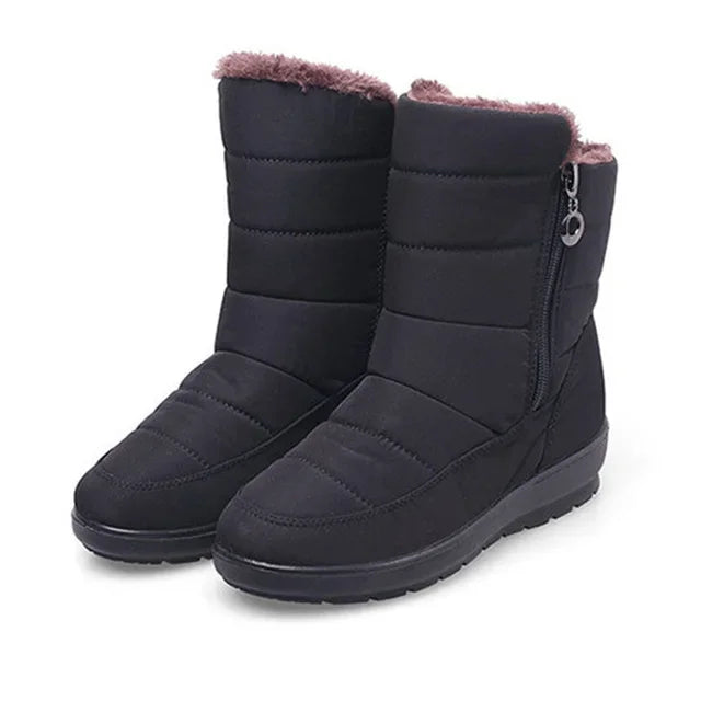 BEYARNE Waterproof non-slip winter boots plus cotton velvet shoes for women warm large size 41 42