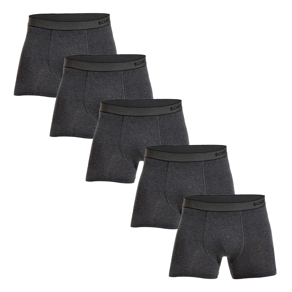 5Pcs Men's Cotton Underwear Short Boxers