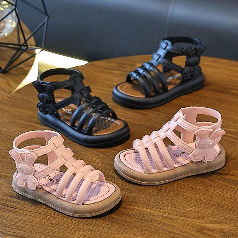 Summer Girls Soft Bottom Sandals Open-toe 1-3 yrs