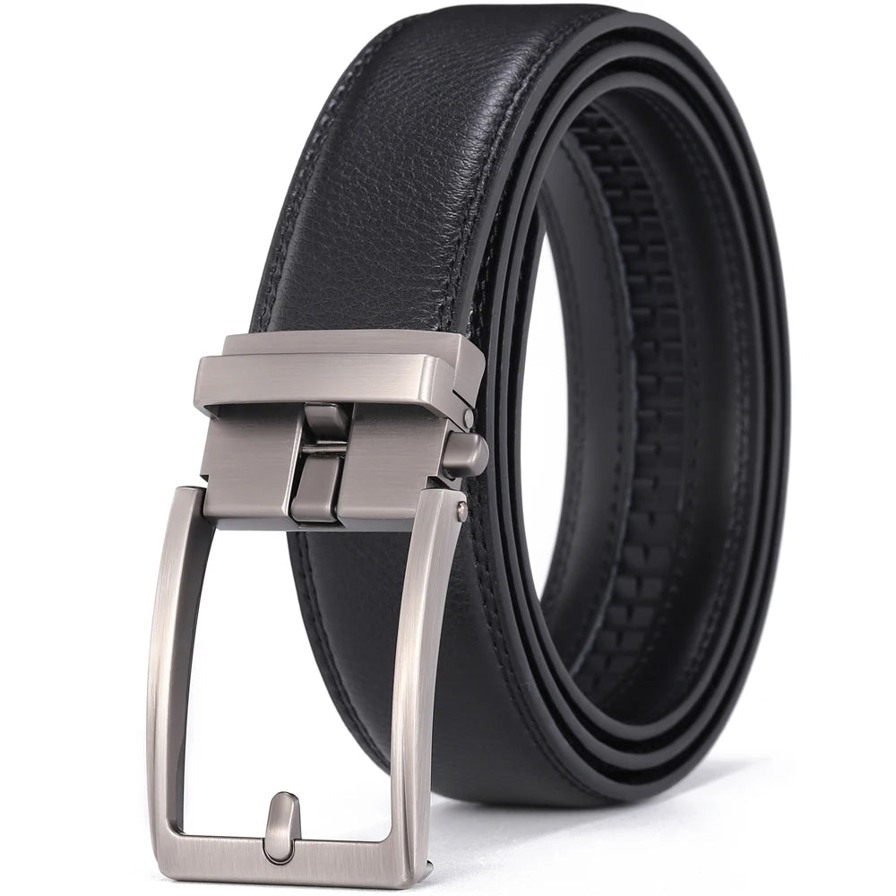 Men Luxury Buckle Genuine Leather Belt