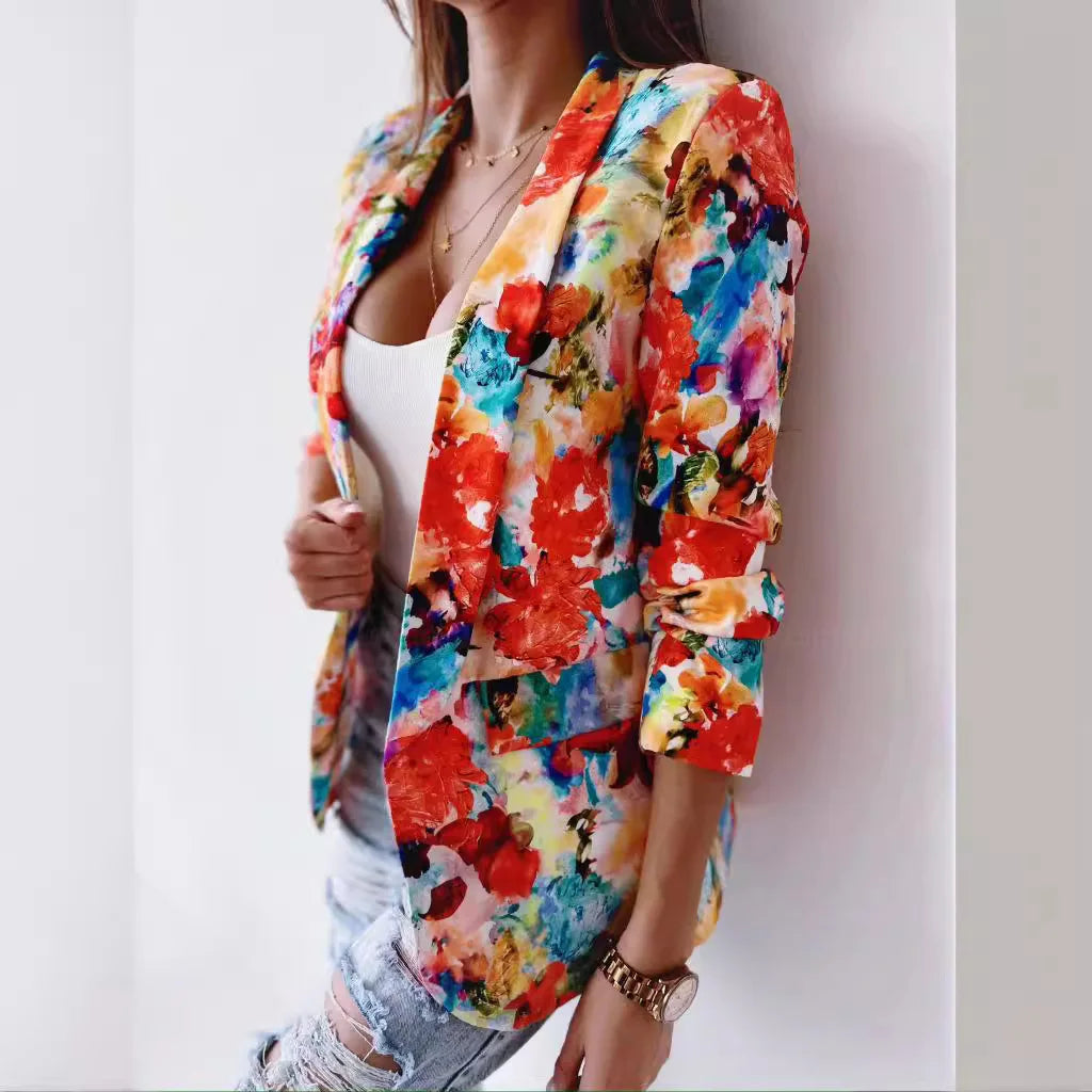 Women's Floral Printed Suit